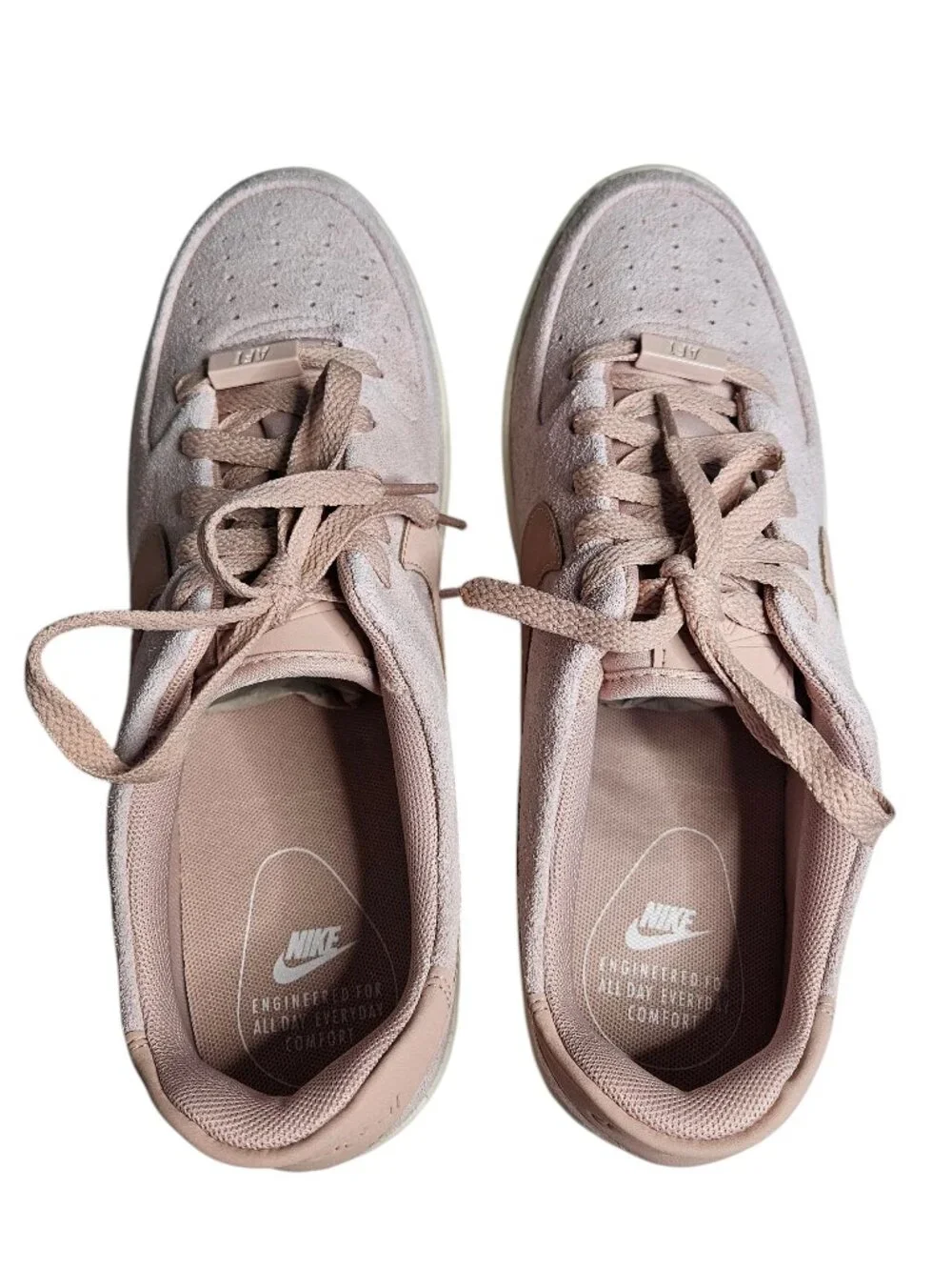 Nike Women's Air Force 1 '07 LX Sneakers, Pink Suede, Low Top, 11.5, New in Box